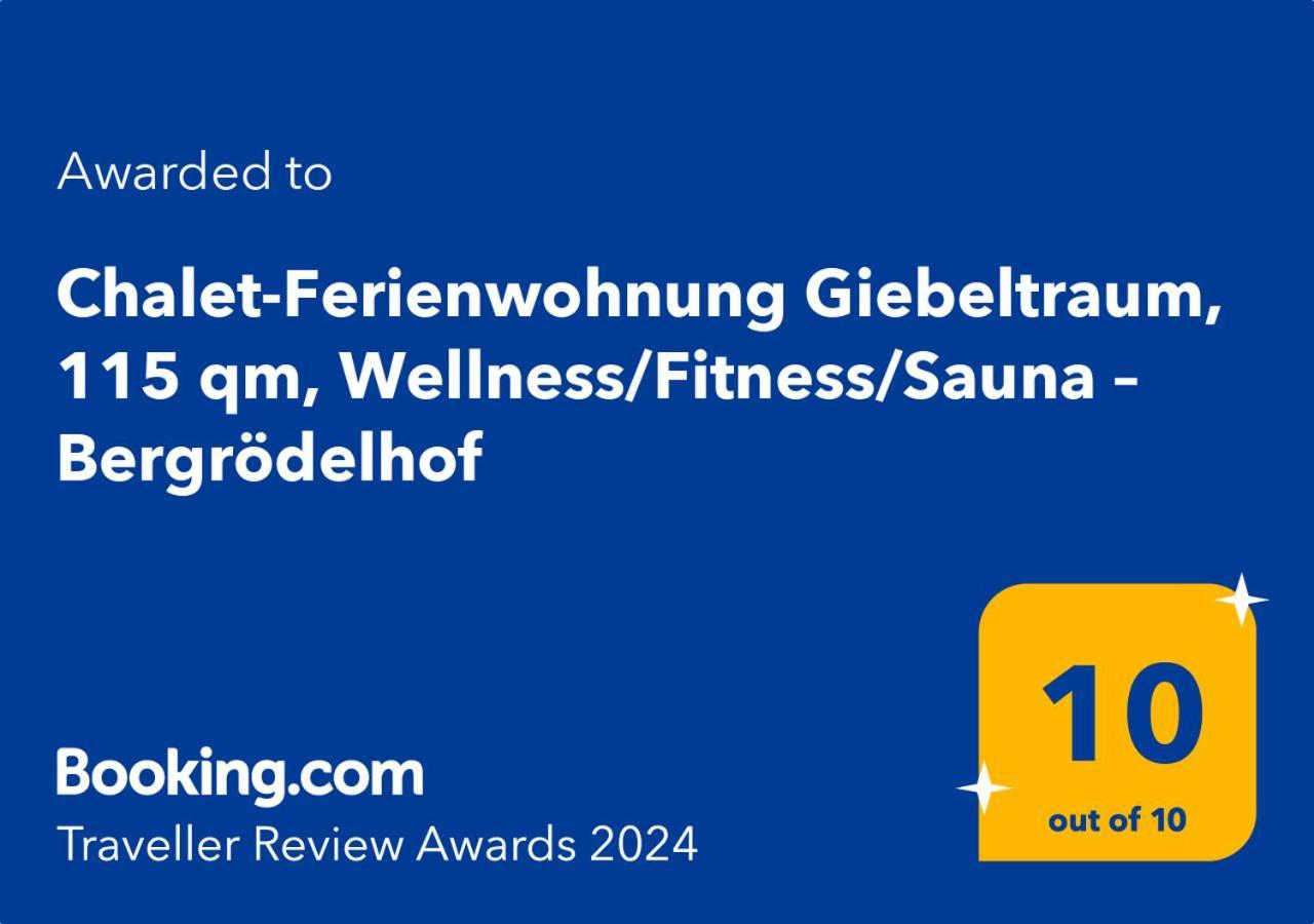 Chalet-Ferienwohnung Giebeltraum, 115 Qm, Wellness/Fitness/Sauna - Bergroedelhof Feilitzsch Kültér fotó