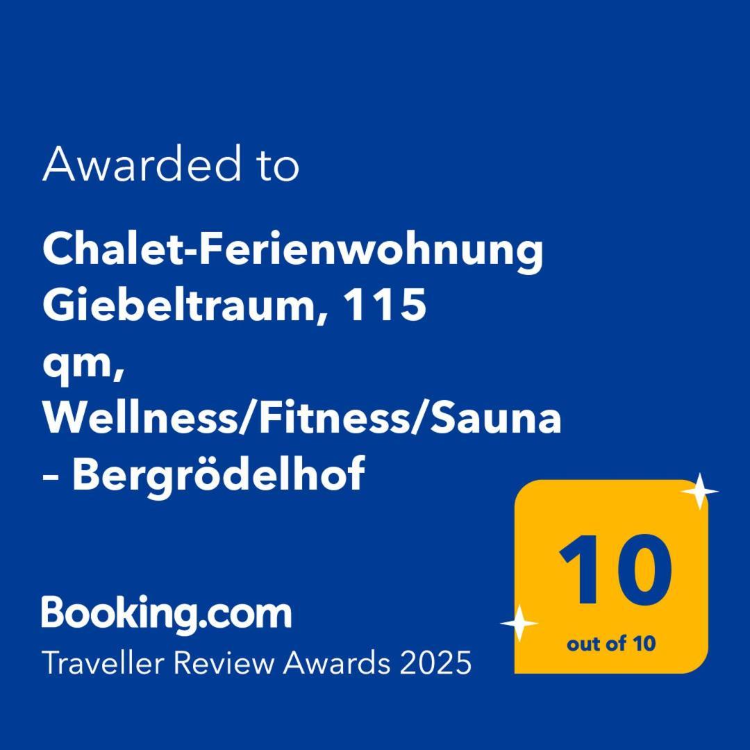 Chalet-Ferienwohnung Giebeltraum, 115 Qm, Wellness/Fitness/Sauna - Bergroedelhof Feilitzsch Kültér fotó